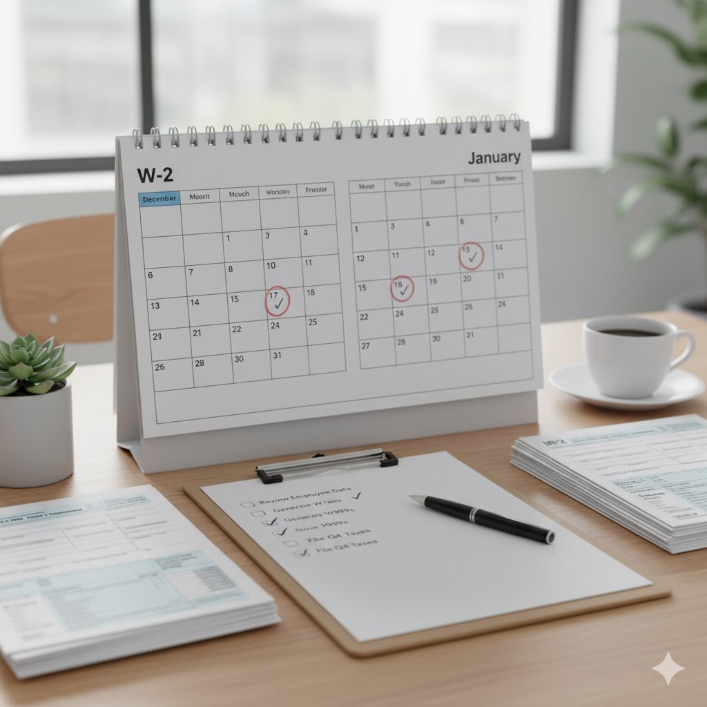 Year-End Payroll Checklist A Stress-Free Guide to W-2s and 1099s